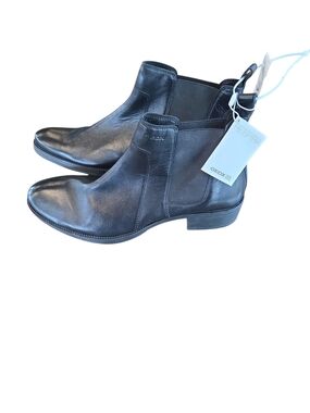 Geox Women's Black Leather Chelsea Chukka Boots NEW